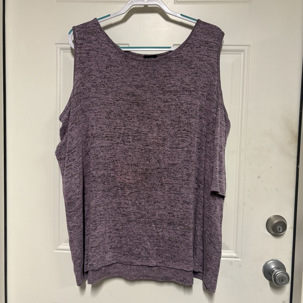 Mauve Pink Rue 21 Tank Thin Sweater With Shoulders Out